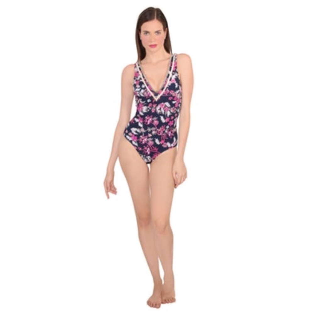 Zingara Bela Collection Floral Swimsuit Fringed